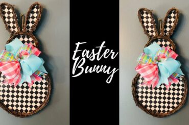 Grapevine Bunny Wreath Tutorial 🐰 Easter Decor🌷MacKenzie Childs Inspired