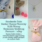 Handmade Cute Easter Bunny/Novelty Gift/Bunny Necklace/wedding Favours  | eBay