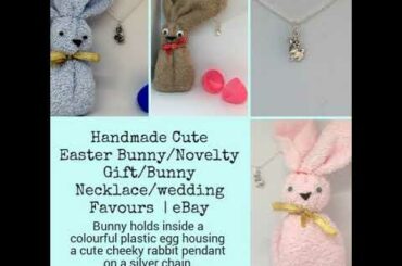 Handmade Cute Easter Bunny/Novelty Gift/Bunny Necklace/wedding Favours  | eBay