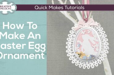 How To Make A Cute Bunny Easter Egg Ornament