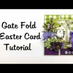 Vintage Gate Fold Easter Greeting Card Polly's Paper Studio Printable Tag Easy Tutorial Baby Yoda?