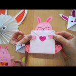 Hasen Osterkarte basteln 🐰 Cute easter bunny card diy 🥚 открытка на пасху