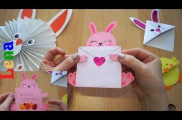 Hasen Osterkarte basteln 🐰 Cute easter bunny card diy 🥚 открытка на пасху