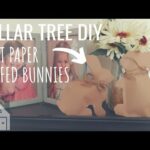 TUTORIAL: DIY Craft Paper Bunnies | Dollar Tree Spring DIY | Spring Crafts | Farmhouse Spring Bunny