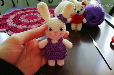 ارنوب اذهل العالم بجمالو ولونو 😍💜 #amigurumi #crochet #Rahaf_Arts SO cute rabbit amigurumi