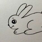 Cute rabbit drawing