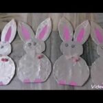 KIDS craft cute rabbit with card board