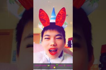 Snapchat Ukrainian dub: cute red and white bunny 🐰