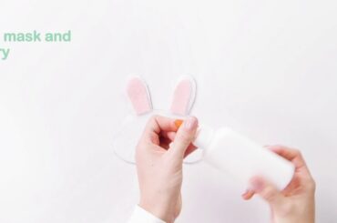 Make a Bunny Sleep Mask for your Baby Doll