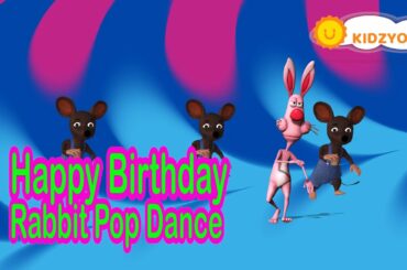 Rabbit dance♥Hey! It's Your Birthday♥ for kids Sing and Dance ♫ Happy Music for kids ♫