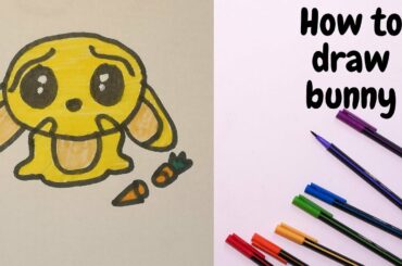 How to draw cute bunny 🐰🐰🐰🐰🐰