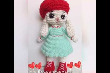 Cute bunny handmade toy