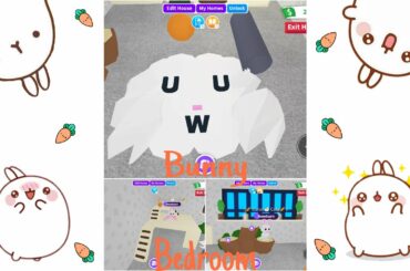 Bunny Themed Bedroom!! Adopt Me Building Hacks - ROBLOX