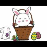 How to draw Easter Bunny  cute
