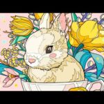 A Littel Rabbit baby with sweet Flowers ||#Game #Games #Colouring #Draw