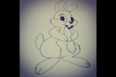 How to draw a cute bunny (rabbit) step by step very easy