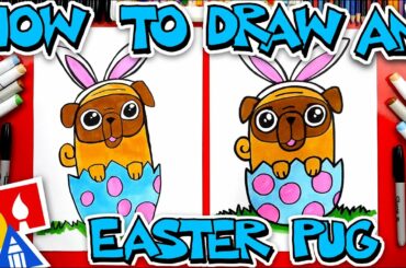 How To Draw An Easter Pug Bunny #stayhome and draw #withme