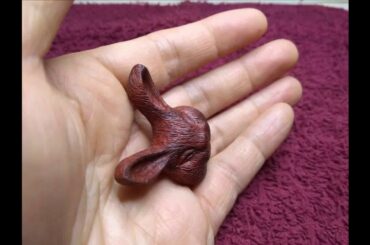 rabbit brooch with palette pendant