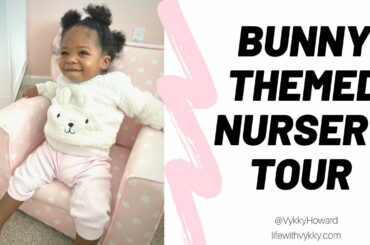 2020 Girl Bunny-themed Nursery Tour | Pink & Gold