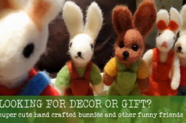 Super Cute Hand Crafted Easter Bunnies! Easter Present, Decoration, Gift.