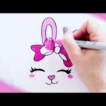 How to Draw And Color a Cute RABBIT FACE