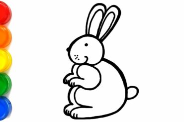 Glittler Cute Rabbit Drawing and Coloring for Kids, Toddlers Learn Alphabet | Zend Kids Game