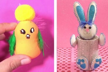 CUTE EASTER DIY GIFTS IDEA | Paper Bunny, Carrot and Chick