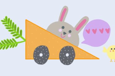 Bunny Drives a Carrot Car | A Story for Kids and Toddlers