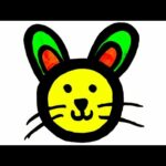 how to draw cute rabbit head very easy drawing and coloring