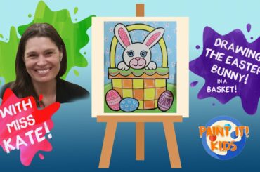 Drawing for Kids-How to Draw the Easter Bunny- Covid-19 Shut In Video - art for kids