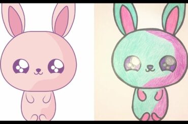 How to Draw a Сute Rabbit Happy Animals Step by Step Easy & Simple