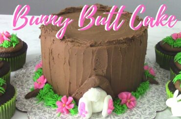 A Cute EASTER BUNNY BUTT CAKE!