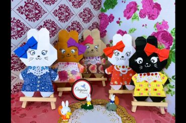 Origami Maniacs 422: Cute Easter Bunnies