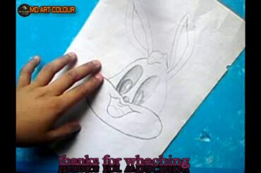 how to draw bunny face/cute bunny face draw step by step