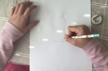 How to draw a cute bunny