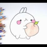 How to draw Bunny Molang. cute kawaii かわいい 可愛 몰랑 몰랑이 그리기
