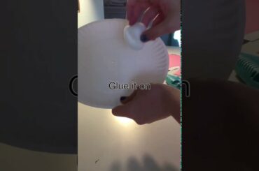 How to make a cute paper plate Easter bunny