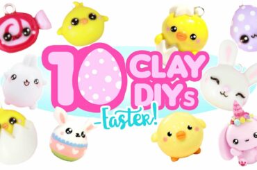 10 Clay DIYs- EASTER THEME!- CUTE Polymer Clay Compilation!