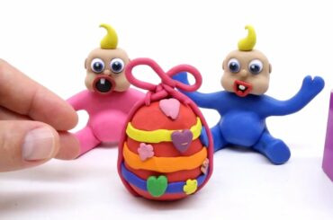 Green Baby Making Easter Egg for Cute Twins