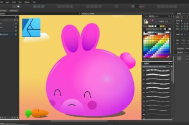 Creating a cute bunny in Affinity Designer