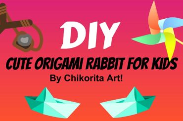 How to make the cutest origami rabbit - EASY.