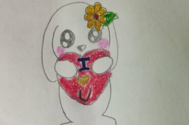 How to draw a cute bunny. Art gallery for you.