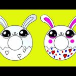 Easter bunny easy drawing how to draw cute bunny donut