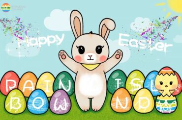 Drawing and Colouring of Cute Easter Bunny and Eggs for Kids #HappyEaster #Stayhome and Draw #withme