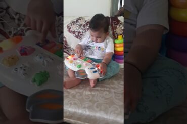 Cute baby boy❤❤❤❤🥰😘🥰😘🕺playing Rabbit Piano like a pro....prodigy