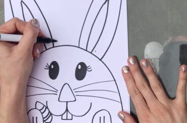 How to Draw an Easter Bunny and Baby Chick