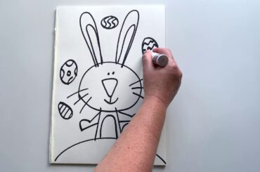 Easter Bunny Directed Drawing