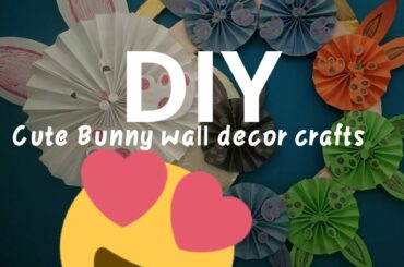 Cute Bunny wall Decor #DIY # Latestcrafts