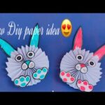 children paper toy/making paper bunny/cute paperbunny craft/school decorating craft/home decorating