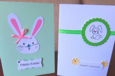 How to make cute and easy Easter Bunny Cards